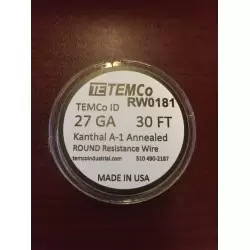 TEMCo 27 GA KANTHAL A1 MAKARA TEL 30 (FEET)